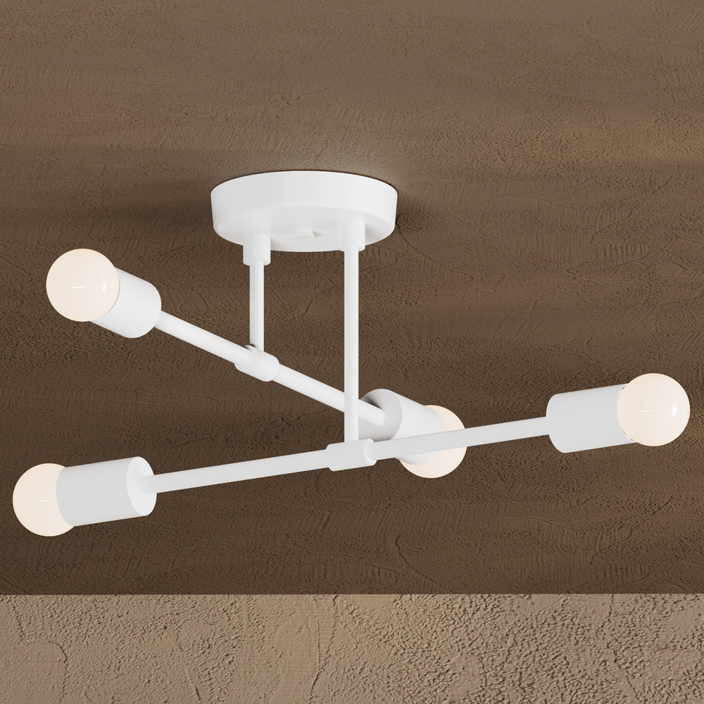 Fairfield - Four Light Semi Flush Fixture