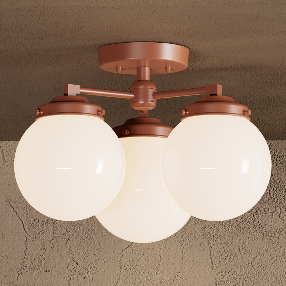Hawthorne - Three Light Semi Flush Fixture