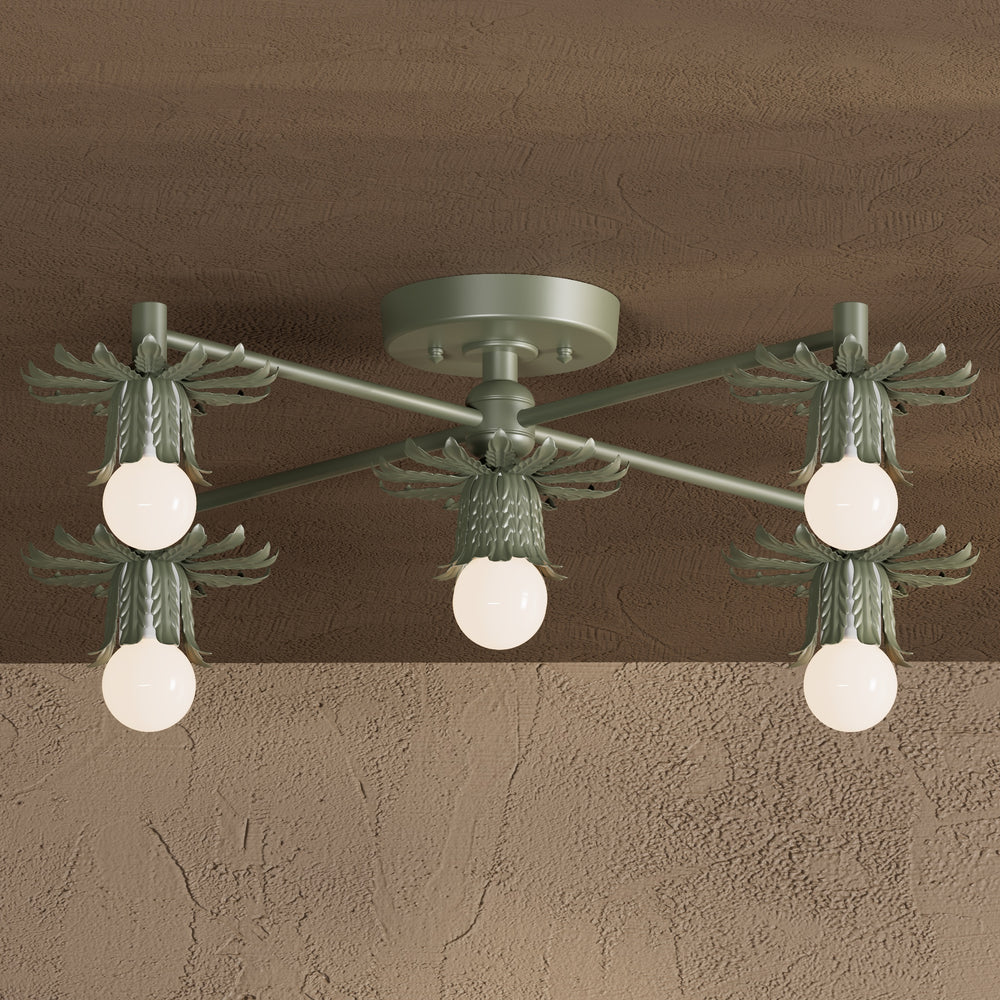 Joliet - 5 Light Semi Flush Fixture