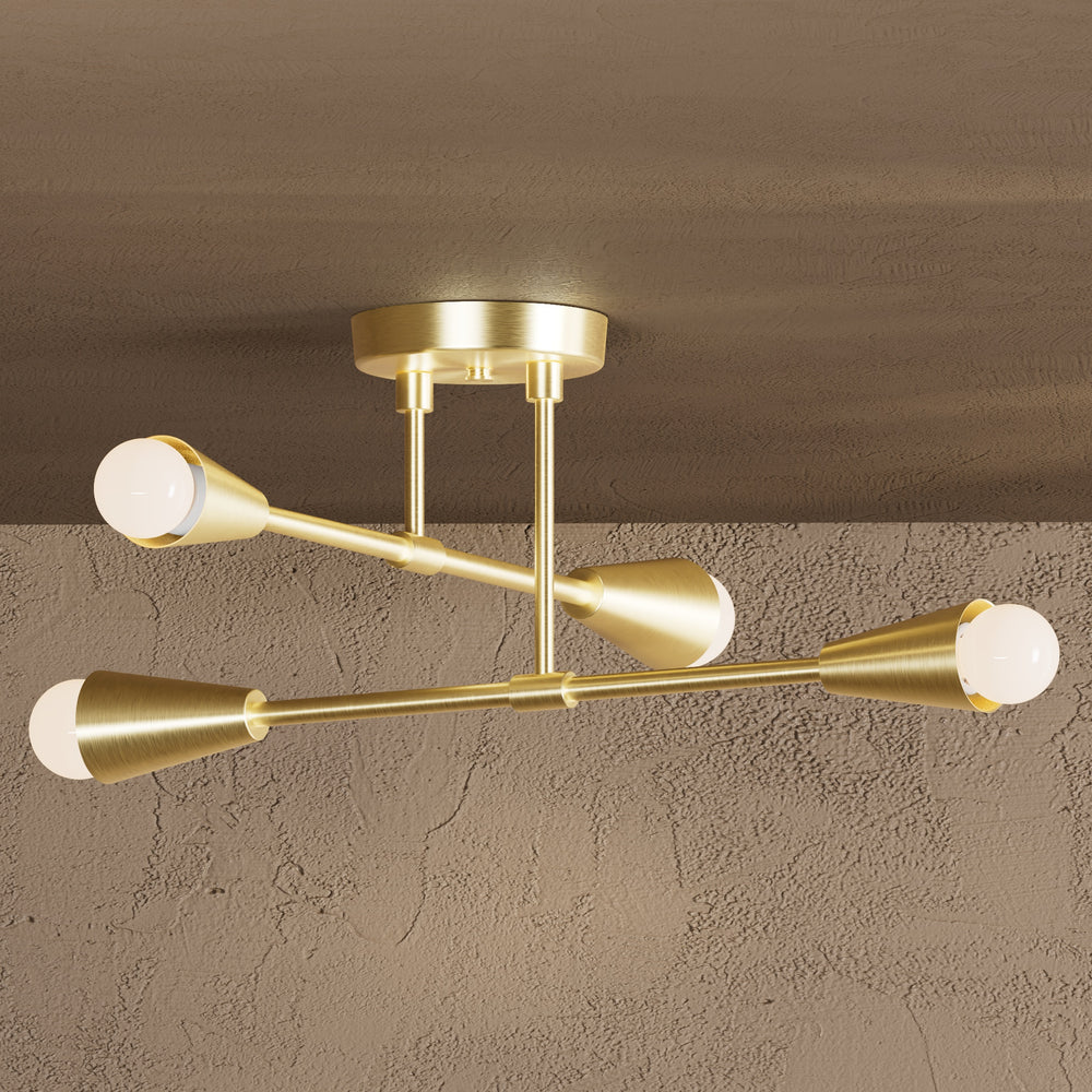 Sealy - Four Light Semi Flush Fixture