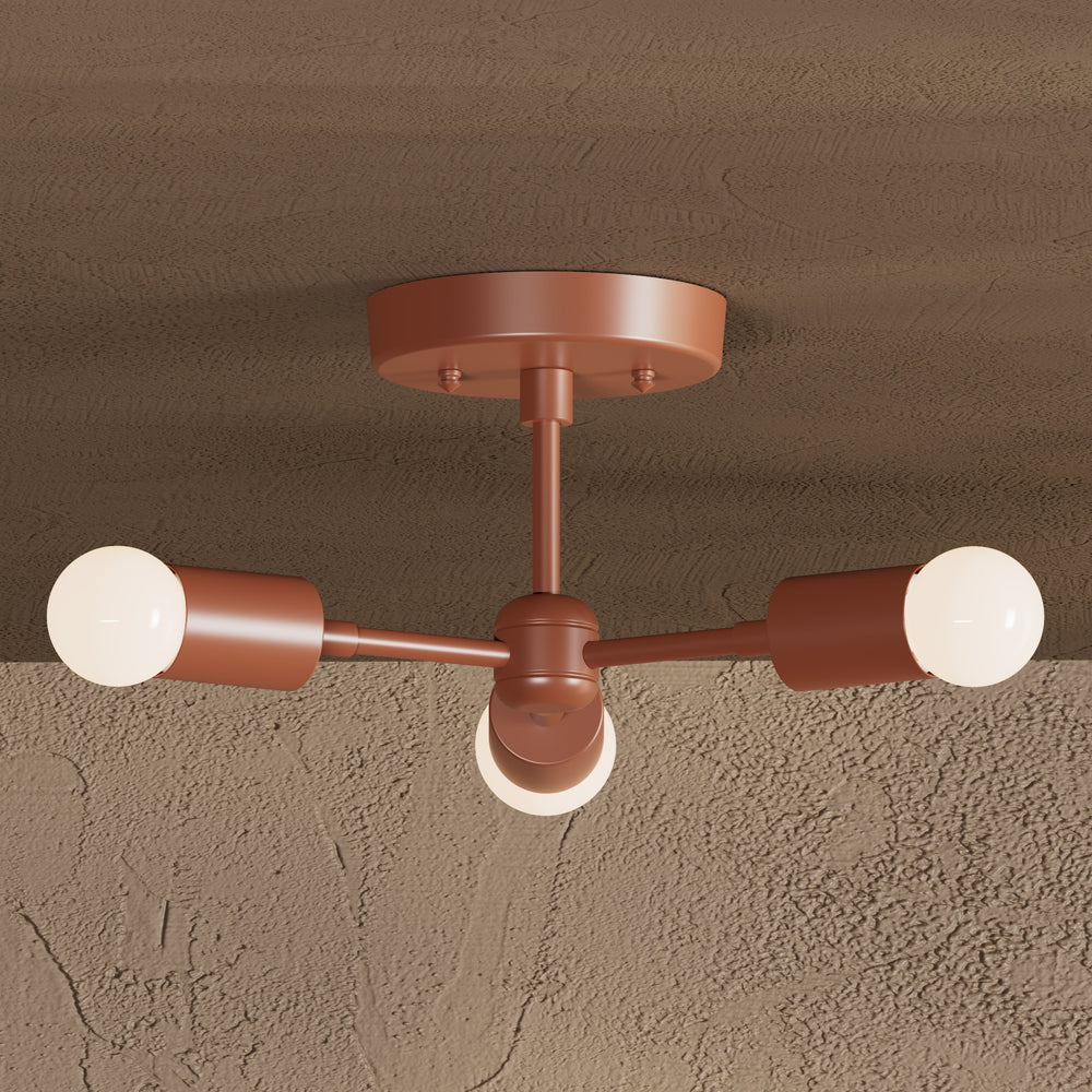 Tokyo - Three Light Semi Flush Fixture