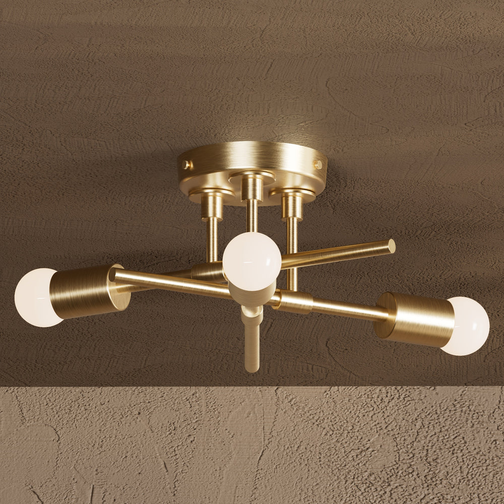 Tucson - Three Light Semi Flush Fixture