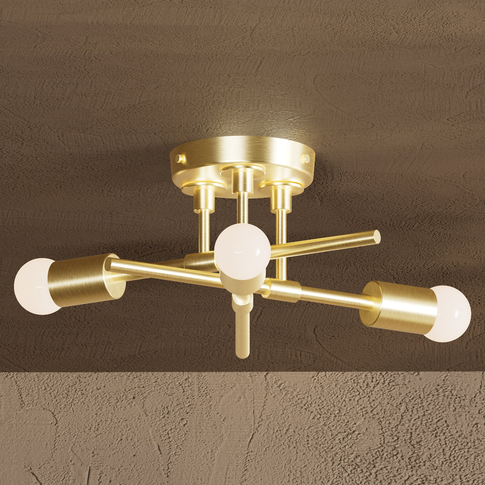 Tucson - Three Light Semi Flush Fixture