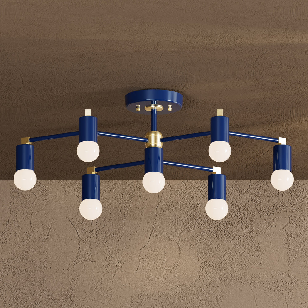 Vienna - Seven Light Semi Flush Fixture