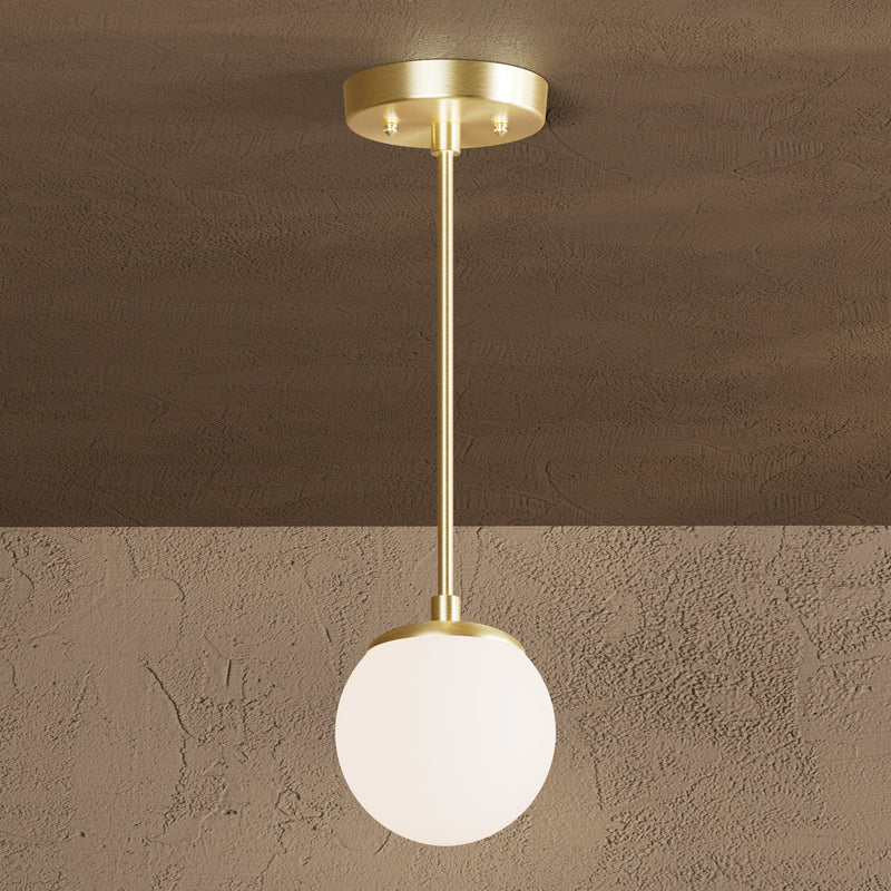 Wyola - Modern Glass Globe Single Light Pendant - Pendant - Custom Lighting By Velora