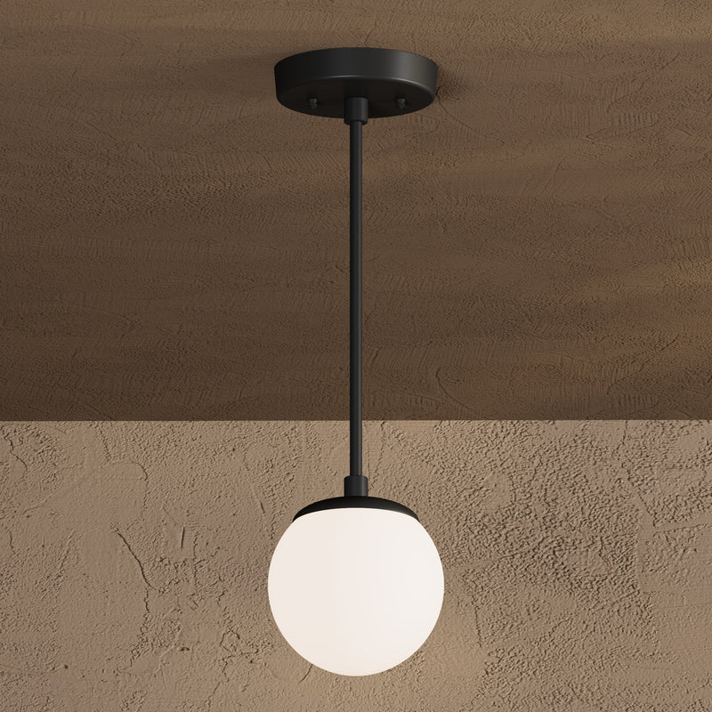 Wyola - Modern Glass Globe Single Light Pendant - Pendant - Custom Lighting By Velora
