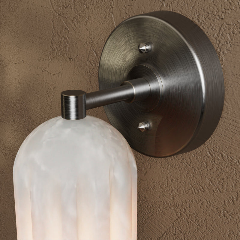 Rue - Alabaster Single Light Sconce - Wall Sconce - Custom Lighting By Velora