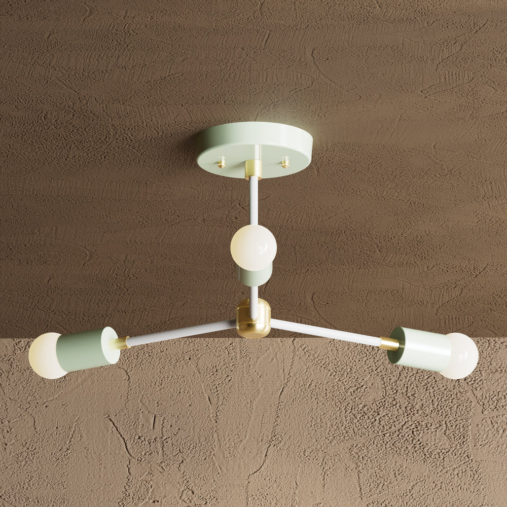 Seoul - 3 Light Mid Century Inspired Chandelier