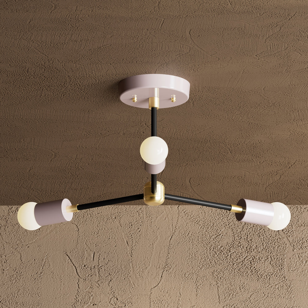Seoul - 3 Light Mid Century Inspired Chandelier
