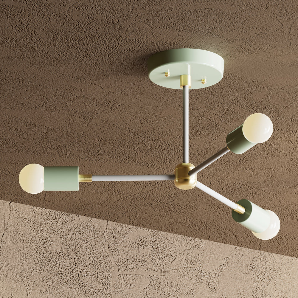Seoul - 3 Light Mid Century Inspired Chandelier