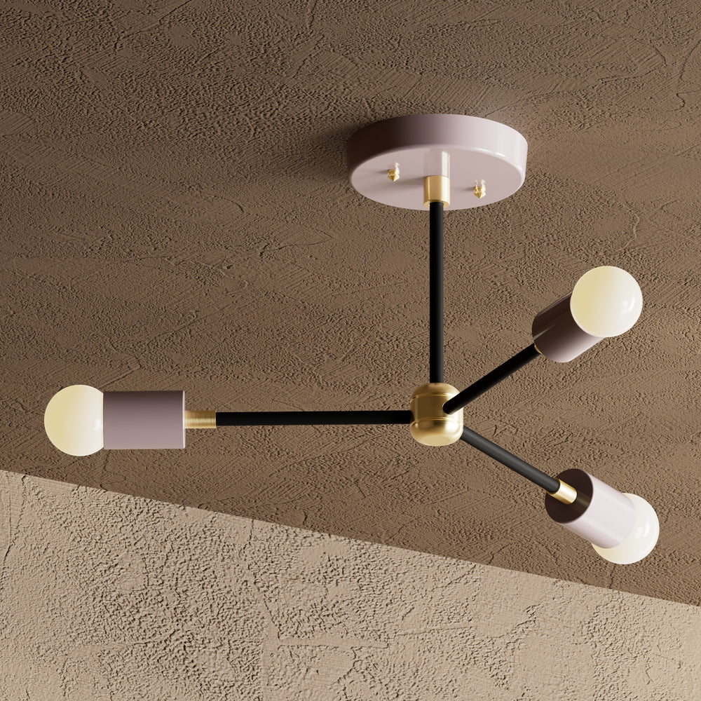 Seoul - 3 Light Mid Century Inspired Chandelier