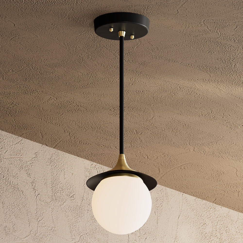 Alpine - Modern Glass Globe Single Light Kitchen Pendant