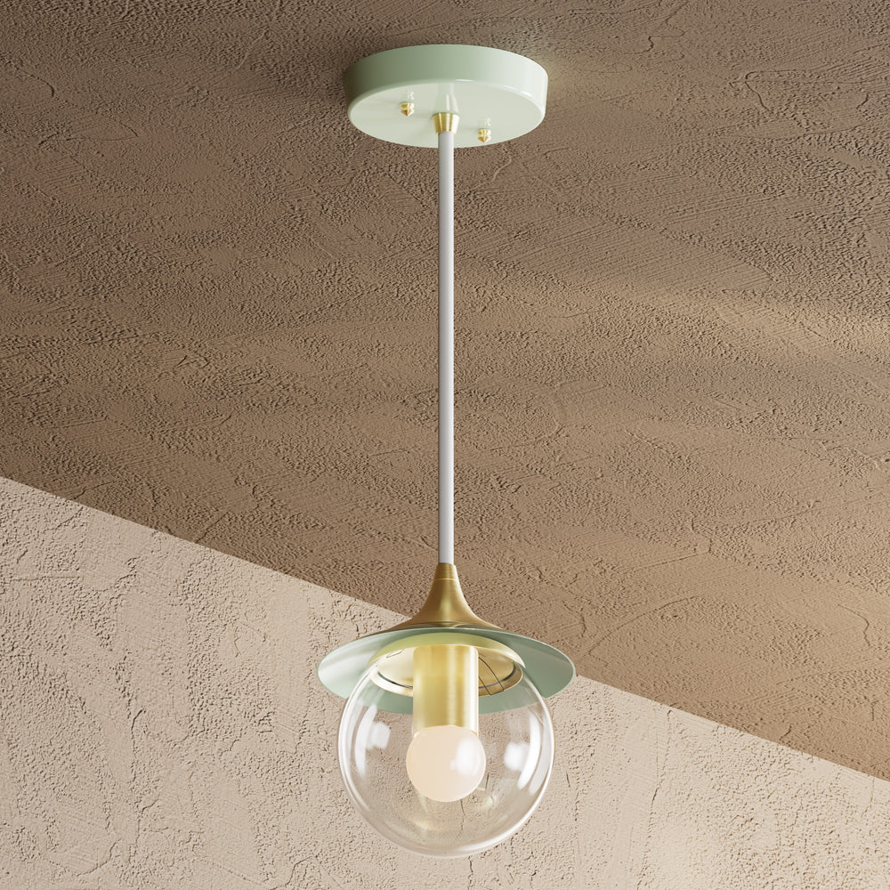 Alpine - Modern Glass Globe Single Light Kitchen Pendant