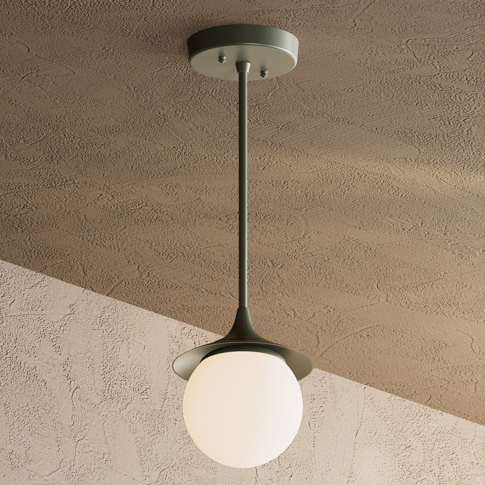 Alpine - Modern Glass Globe Single Light Kitchen Pendant