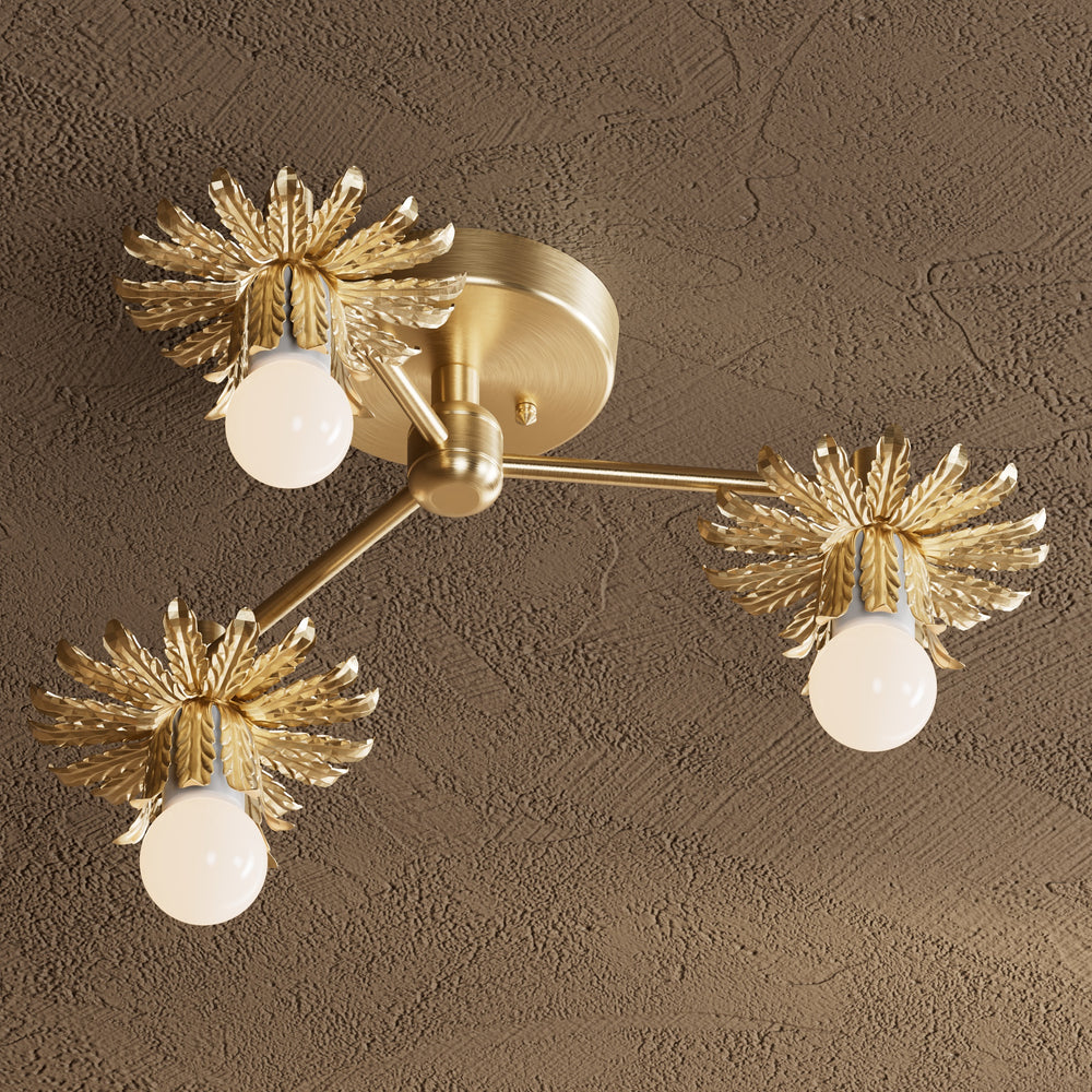 Joliet - 3 Light Semi Flush Fixture