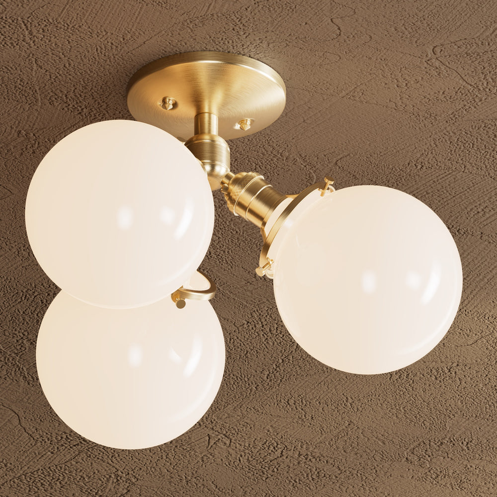 Palmdale - Three Light Semi Flush Fixture
