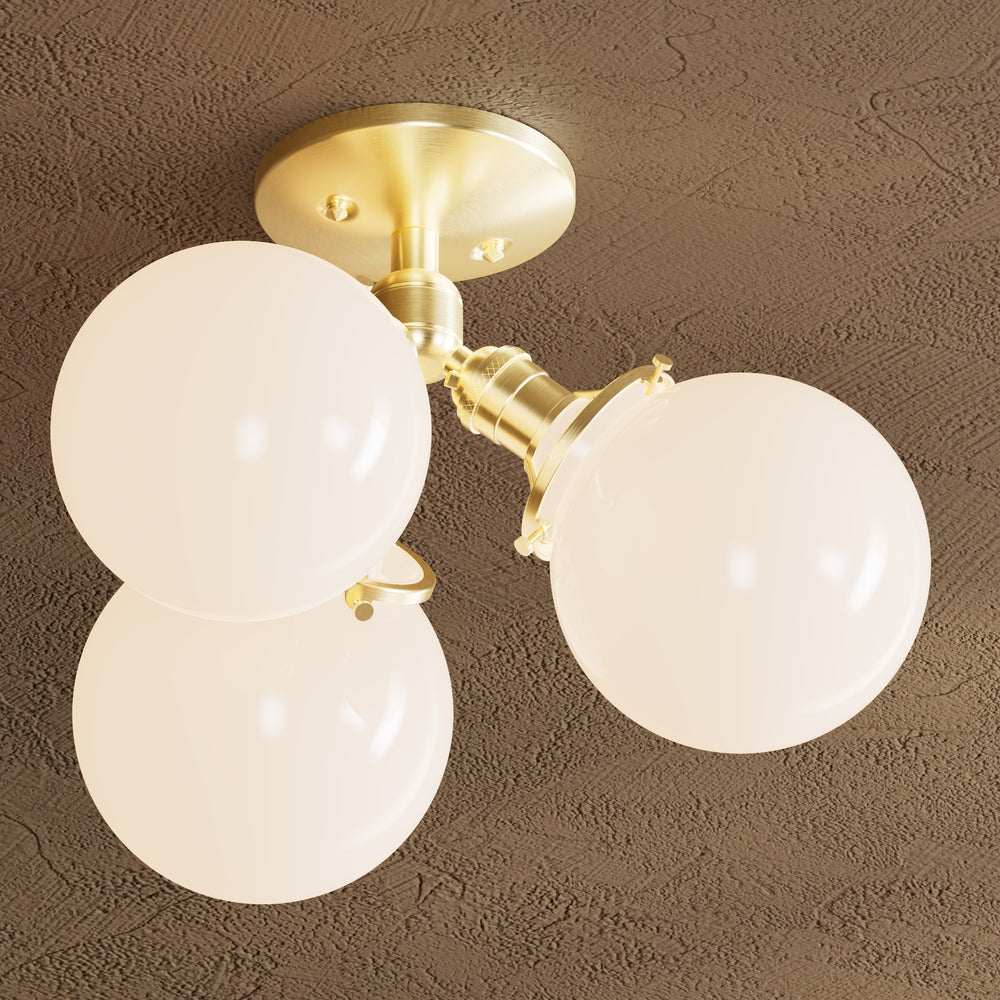 Palmdale - Three Light Semi Flush Fixture