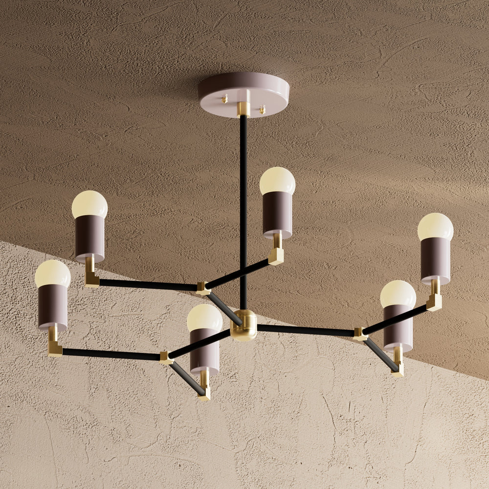Budapest - 6 Light Mid Century Inspired Chandelier