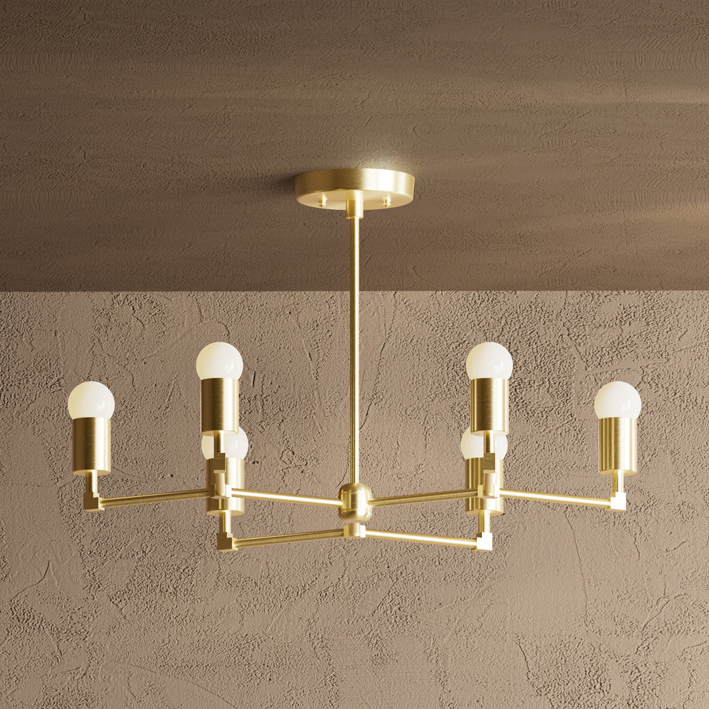 Budapest - 6 Light Mid Century Inspired Chandelier