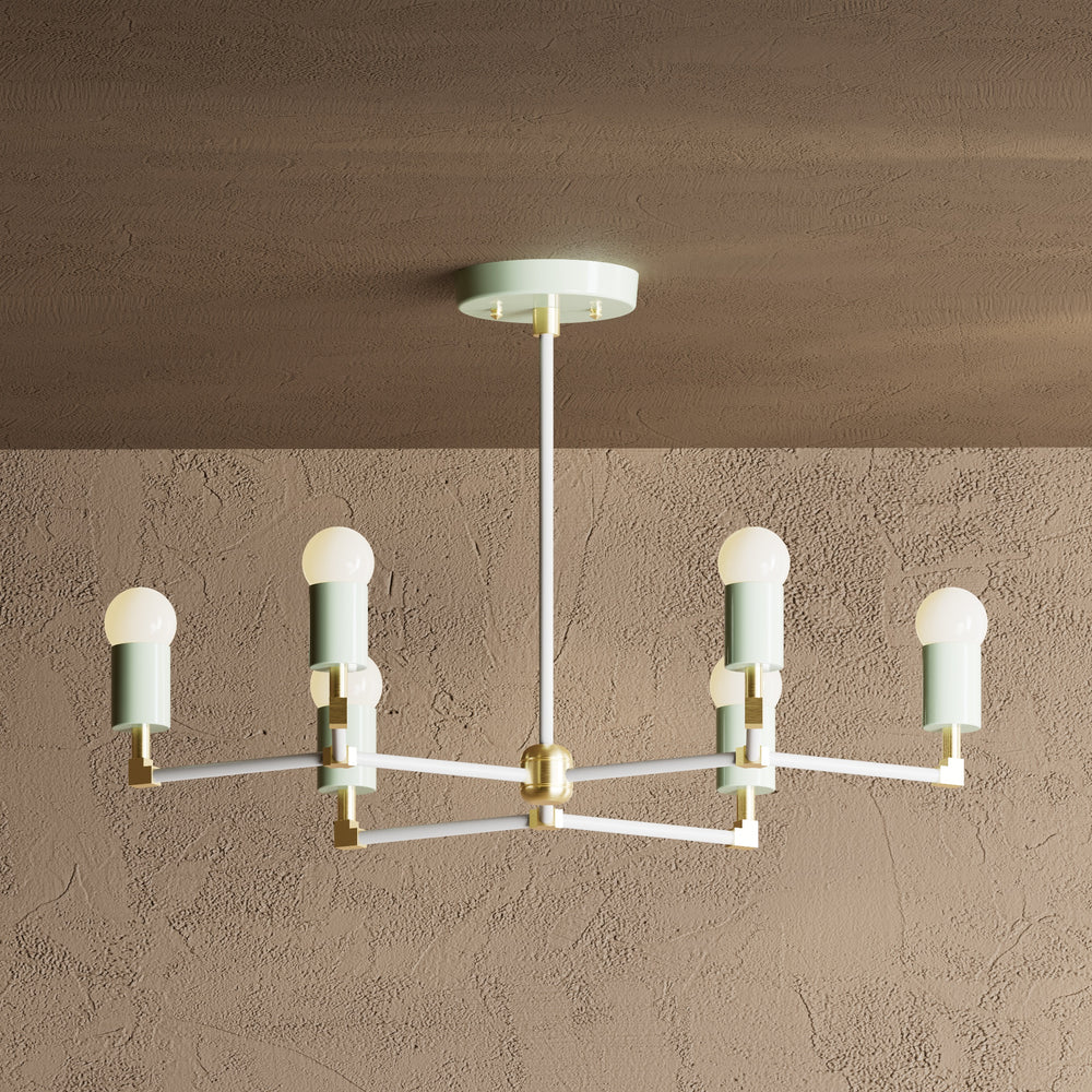 Budapest - 6 Light Mid Century Inspired Chandelier