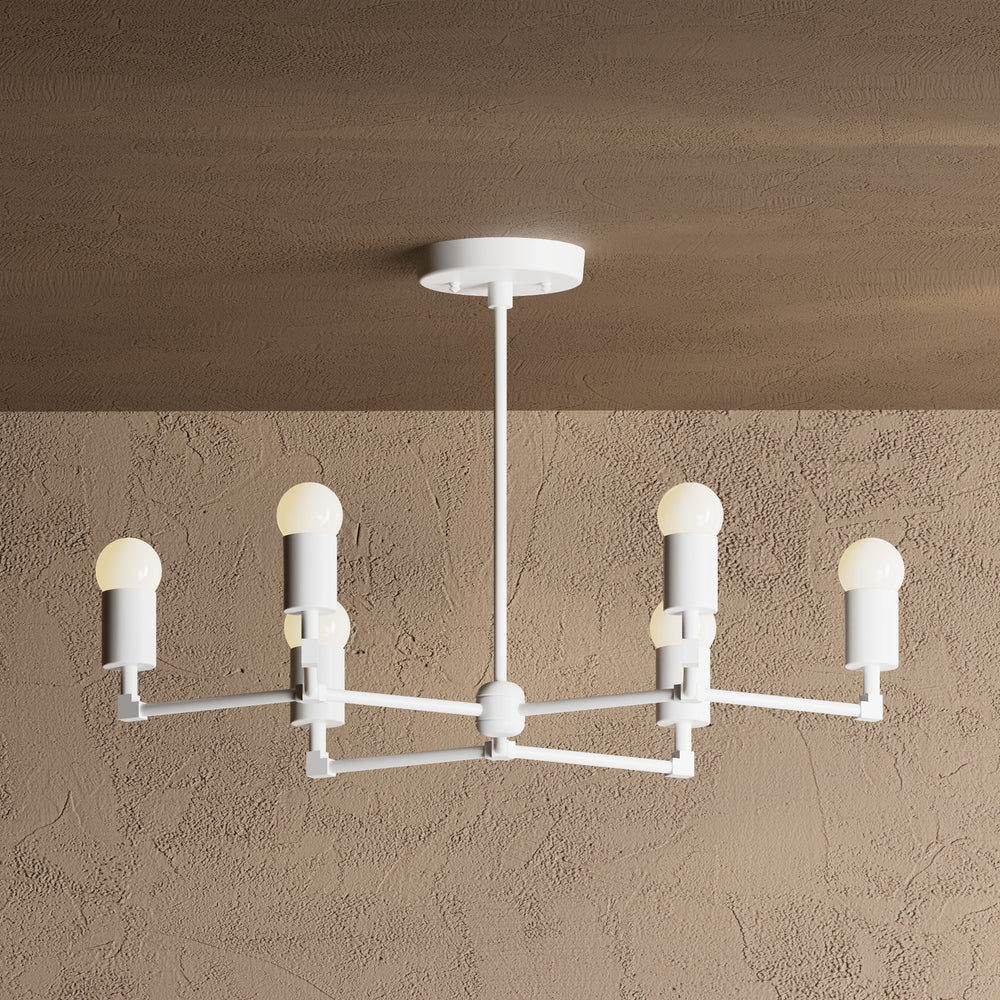 Budapest - 6 Light Mid Century Inspired Chandelier