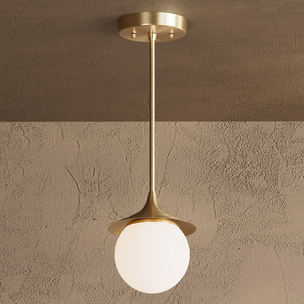 Alpine - Modern Glass Globe Single Light Kitchen Pendant
