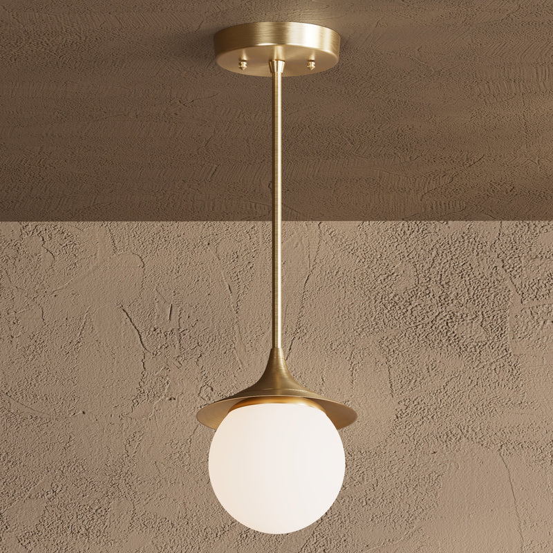 Alpine - Modern Glass Globe Single Light Kitchen Pendant - Pendant - Custom Lighting By Velora