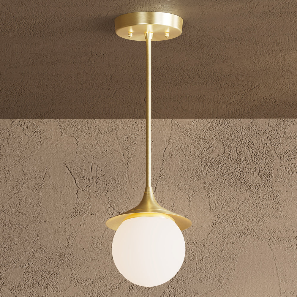 Alpine - Modern Glass Globe Single Light Kitchen Pendant
