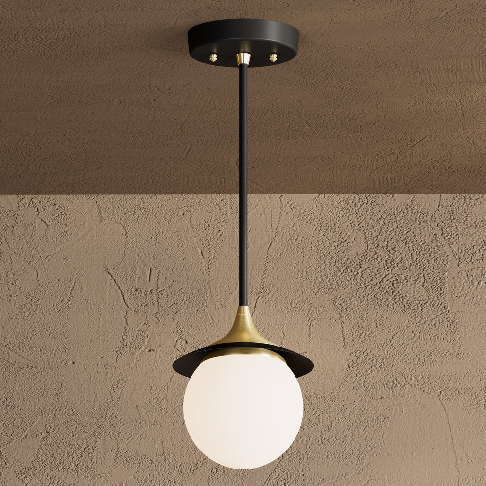 Alpine - Modern Glass Globe Single Light Kitchen Pendant