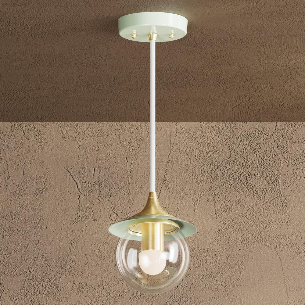 Alpine - Modern Glass Globe Single Light Kitchen Pendant