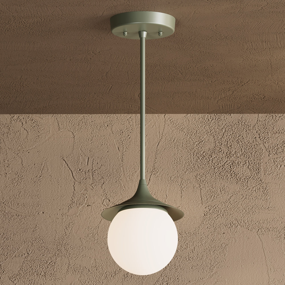 Alpine - Modern Glass Globe Single Light Kitchen Pendant