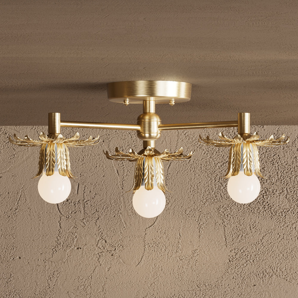Joliet - 3 Light Semi Flush Fixture
