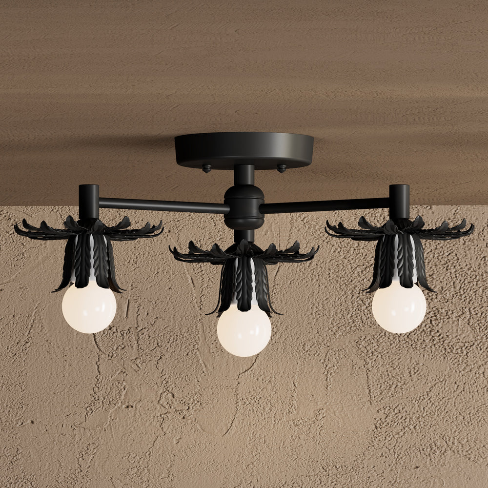 Joliet - 3 Light Semi Flush Fixture