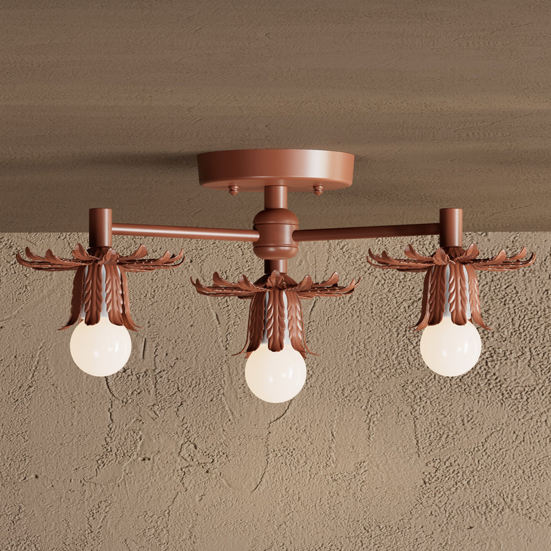 Joliet - 3 Light Semi Flush Fixture - Ceiling Light Fixtures - Custom Lighting By Velora