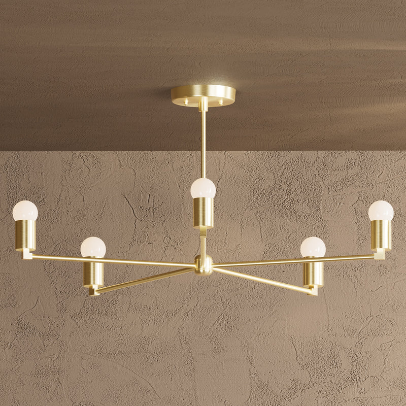 Oslo - 5 Light Chandelier - Chandelier - Custom Lighting By Velora
