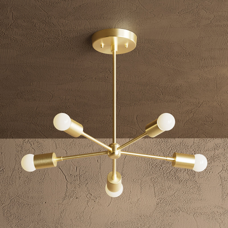Houston - 5 Light Chandelier - Chandelier - Custom Lighting By Velora