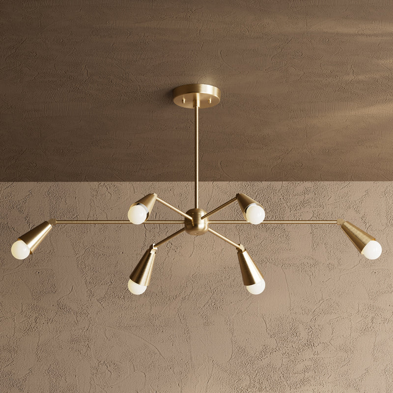 Toronto - 6 Light Chandelier - Chandelier - Custom Lighting By Velora