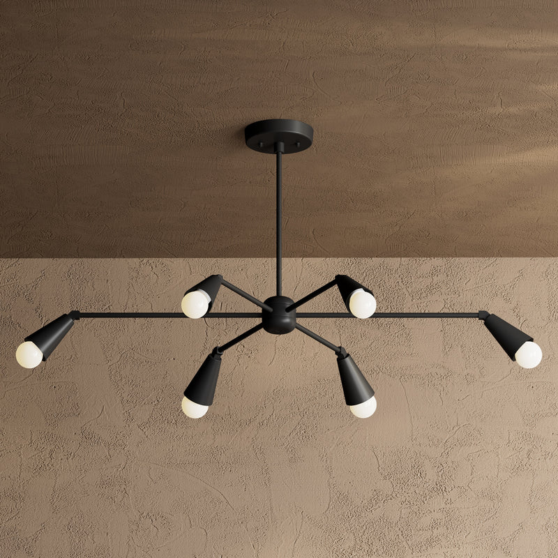 Toronto - 6 Light Chandelier - Chandelier - Custom Lighting By Velora
