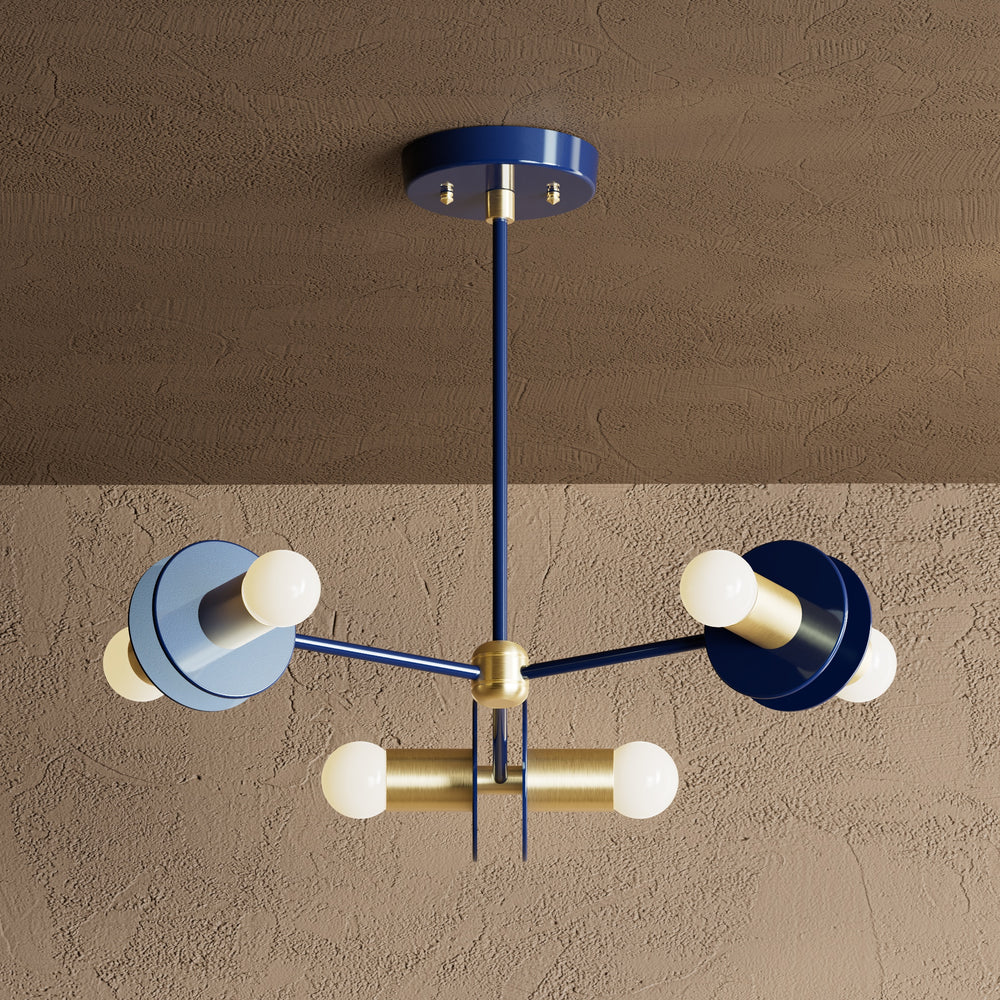 Windsor - 6 Light Mid Century Inspired Chandelier