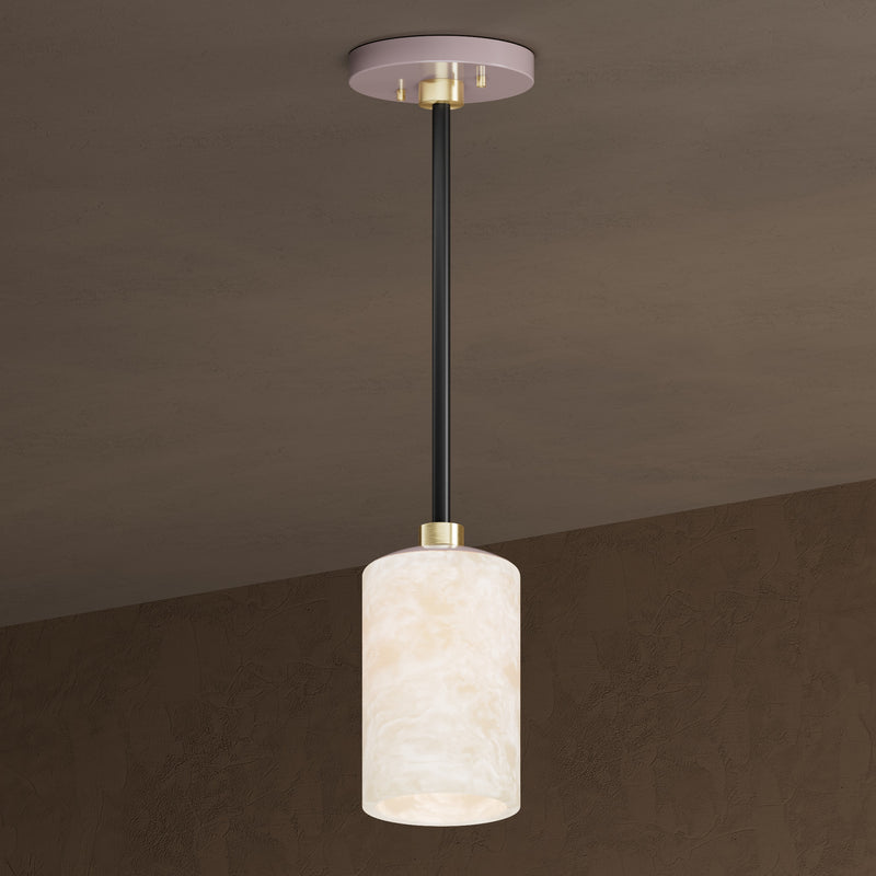 Burton - Single Light Alabaster Pendant