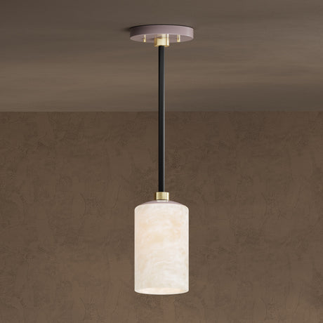 Burton - Single Light Alabaster Pendant