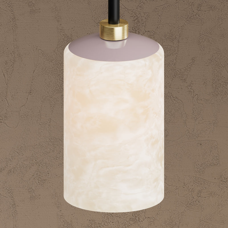 Burton - Single Light Alabaster Pendant