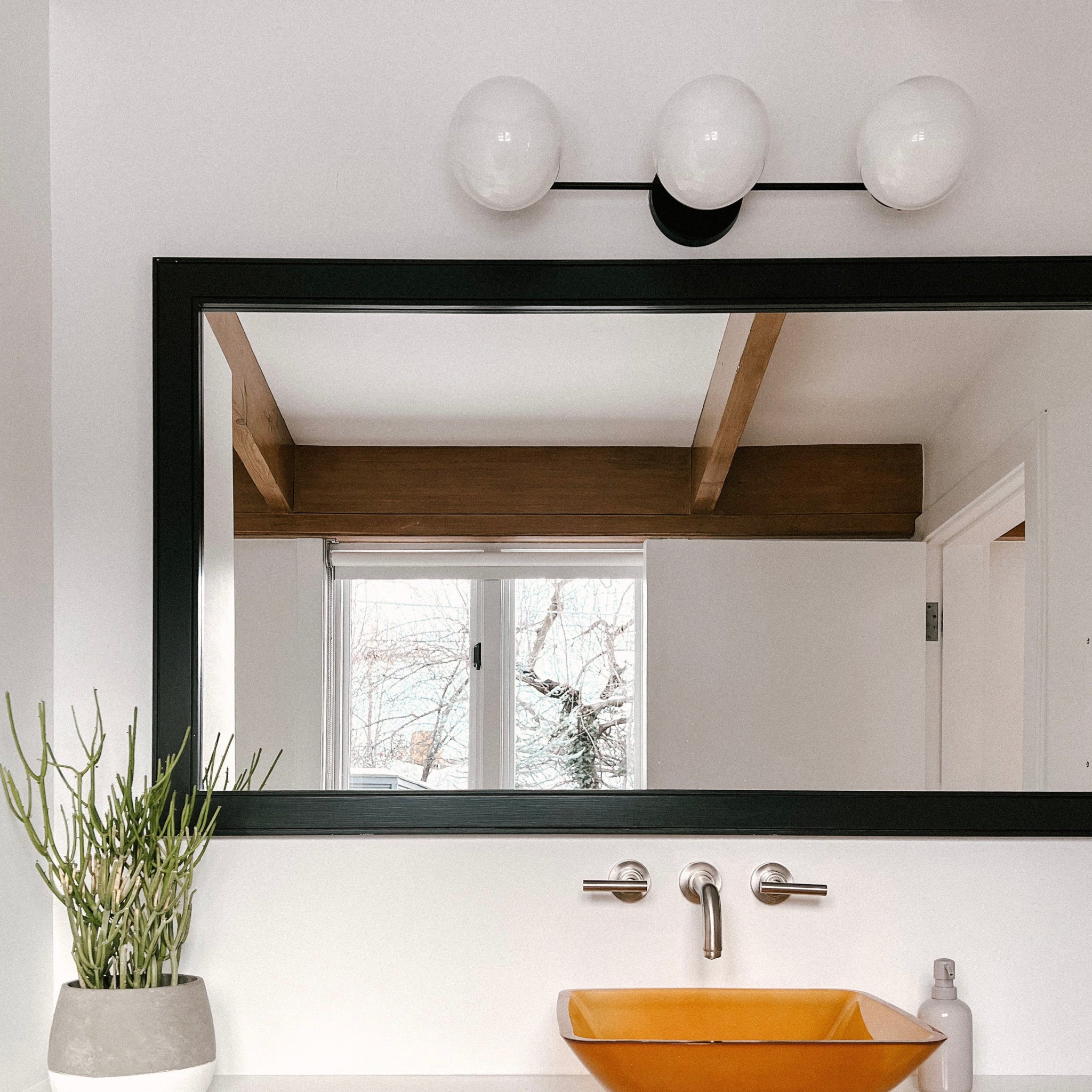 Shepherd Wall Sconce, Handcrafted Mid Century Modern Wall Vanity